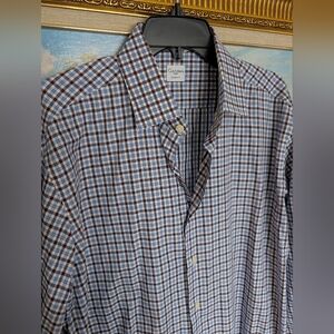 Culturata Blue Plaid Sports Shirt XL 44